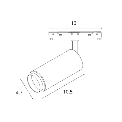Магнитный трековый светильник Arte Lamp OPTIMA A7275PL-1WH